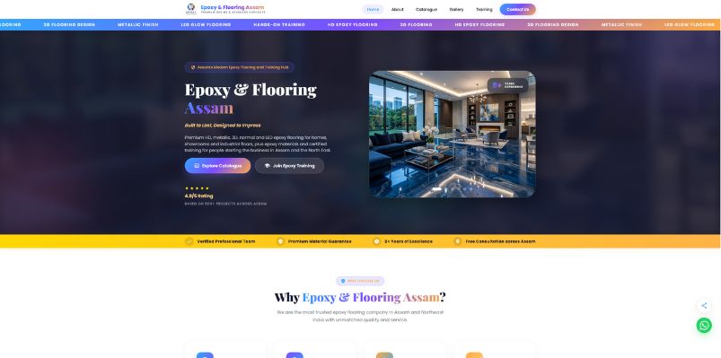 Epoxy & Floorings Assam Service Showcase