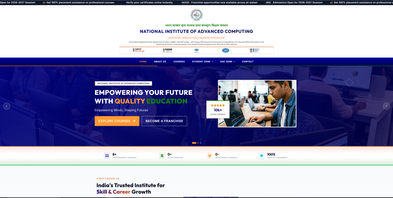 NIAC Institute Website